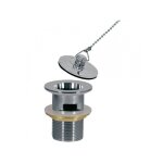 Tres grifería - bonde de lavabo avec trop?plein bouchon en laiton avec chaînette - tres 13474320 Tres grifería - bonde de lavabo avec trop?plein bouchon en laiton avec chaînette - tres 13474320