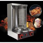 Gril vertical, gril  gaz en acier inoxydable 3000 w, gril suspendu, gril de table, poulet, gyros, kebab, ...