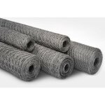 Floordirekt - grillage triple torsion , galvanis, maille hexagonale, maille 13 mm, 50 cm x 10 m