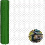 Grillage � poule 1x25m grillage pour �levage volaille, cl�tures jardin treillis protection, filet � volailles, ...