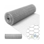 Suinga - grillage  poule 51mm 1x25 m. galvanis maille hexagonal cloture poulailler voliere poulailler ...