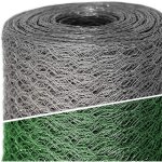 Grillage a poule cloture poulailler jardin voliere galvanis� triple torsion, maille fine hexagonal 25mm ...