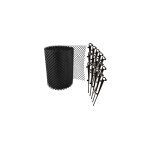 Jardibric - grillage protection gouttire 6 m x 0, 16 m avec fixations ? anti - feuilles en polypropylne ...