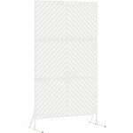 Grillage rouleau?�cran de confidentialit� blanc acier