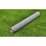Grillage pour volire acier galvanis 25 x 0, 75 m argent vidaxl