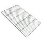 Grille en acier inoxydable carre pour barbecue 54 x 34 cm grille accessoire barbecue