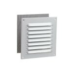 Vollmer - grille d'a�ration intemp�ries en alu, anodis�e - 300x300 mm avec moustiquaire, vis et chevilles ...