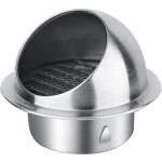 Grille d'aération ronde en acier inoxydable pour grille d'aération murale extérieure - couvercle à rabat ... Grille d'aération ronde en acier inoxydable pour grille d'aération murale extérieure - couvercle à rabat ...
