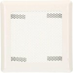 Grille d'air 16 x 16 cm - blanc - grille de chemine - grille d'aration - grille d'air chaud - grille ...