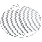 Grille de barbecue rond en acier inoxydable - zvd - portable - 44. 5cm - charbon