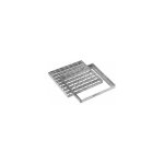 Jardibric - grille caillebotis 40 x 40 cm ? en acier galvanis ? pour regard ou caniveau bton eaux pluviales ...