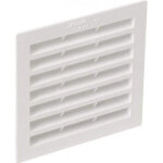 Grille carr� 100 x 100, blanche avec moustiquaire