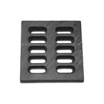 Grille  cendres a pour poles  chemine rondo de techfire - fonte - dimensions d'encastrement parfaitement ...