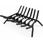 Costway - grille de chemine 46cm, chenet pour chemine en fer forg rsistant 800 ?, porte buche chemine, ...