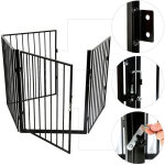 Sifree - grille de chemin�e blanc pour enfants , animaux de compagnie 240cm barri�re de s�curit�