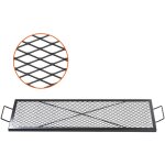 Grille de cuisson rectangulaire 111x38 cm grille de barbecue en acier capacite de charge de 20 kg materiel ...