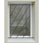 Grille de defense diago pour fenetre h= 45 cm x l= 40 cm (c�te tableau)