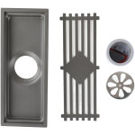 Grille d'�vacuation rectangulaire en acier inoxydable 30 cm pour salle de bain, cuisine, balcon - anticorrosio ...