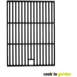 Grille fonte �maill�e l 41, 5 x l 33 cm