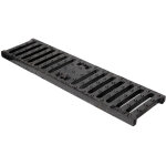 First plast - grille en fonte noire pour caniveau série 130 - 130 x 500 mm First plast - grille en fonte noire pour caniveau série 130 - 130 x 500 mm