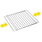 Grille de four profonde chrom extensible 420 - 600x315mm 2547 sauvic