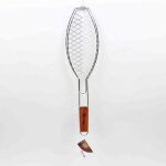 Naterial grille poisson � manche bois l. 13, 3 x l. 55