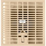 Jardibric - grille de regard 38 x 38 cm ? coloris sable ? pour regard 40 x 40 cm ? polypropylne renforc ...