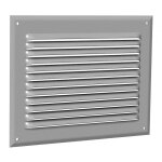 Unelvent ? grille a�ration vmc en aluminium 210x210mm ? d�bit d'air 195 � 235 m3 / h ? fixation en applique ...