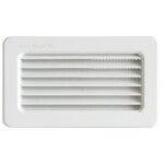 Grille terminale  encastrer 145 x 85 mm pour tubes ventilation rectangulaire 120 x 60 / 150 x 70 mm ...