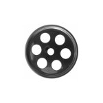 Valentin ? grille de trop plein ronde en inox ? bonde de lavabo avec �vacuation standard ? diam�tre 10cm ...