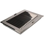 Grille de ventilation 14 x 21 cm en acier inoxydable avec moustiquaire, grille d'aration en mtal pour ...