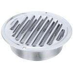 Grille de ventilation murale avec filet de protection, sortie pour hotte et tuyau d'vacuation - 180 ...