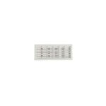 Nicoll - grille de ventilation rectangulaire a encastrer 100 x 279 mm - a fermeture sans moustiquaire ...