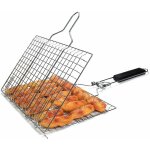Griller panier avec poigne en bois, pliable panier grille pour barbecue portable, grill poisson panier ...