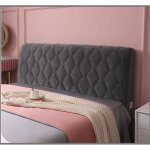 Gris 160cm couvre - t�te de lit double en velours pour t�te de lit, pour lit double / simple, haute qualit�, ...