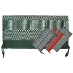 Gris - tapis de selle suprieur 32x64  en tissu navajo