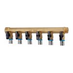 Grk - collecteur avec vannes per � sertir m / f - diam�tre 16 mm - 6 sorties