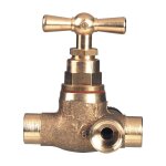 Grk - robinet d'arr�t � souder avec purge - diam�tre : 12x14
