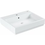 Cube ceramic - lavabo avec trop - plein, 60x49 cm, pureguard, blanc alpin 3947300h - grohe