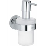 Grohe ? distributeur de savon liquide mural en verre et m�tal ? finition chrom�e durable ? capacit� 160 ...