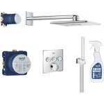 Ensemble douche encastrable smartcontrol avec nettoyant robinetterie grohclean - grohe