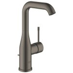 Grohe - essence new l size mitigeur lavabo bec haut rotatif avec bonde ecojoy et cartouche 28mm brushed ...