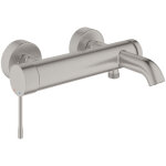 Grohe - essence robinet de baignoire avec inverseur avec raccords supersteel