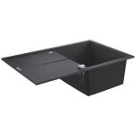 Grohe evier composite avec gouttoir k400 780 x 500 mm noir granite 31639ap0