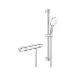 Grohe grohtherm 1000 ensemble de douche - robinet de douche thermostatique - hoh=12cm - avec ensemble ...
