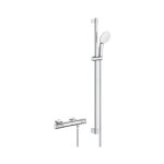 Grohe grohtherm 1000 performance ensemble de douche - robinet de douche thermostatique - avec rosaces ... Grohe grohtherm 1000 performance ensemble de douche - robinet de douche thermostatique - avec rosaces ...