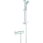 Grohe - grohtherm 2000 - mitigeur thermostatique de douche avec colonne de douche de 60 cm, chrome 34195001 ...