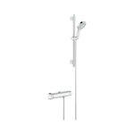 Grohe - grohtherm 2000 - mitigeur thermostatique de douche avec colonne de douche de 600 mm, chrome 34281001 ...