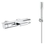 Grohe grohtherm 2000 set mitigeur thermostatique bain / douche + douchette 1 jet + flexible et support ... Grohe grohtherm 2000 set mitigeur thermostatique bain / douche + douchette 1 jet + flexible et support ...