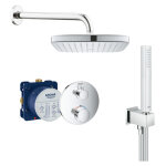 Grohe grohtherm set de douche encastr avec mitigeur thermostatique, douche de tte 250mm + douchette ...
